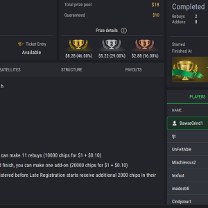 PCF Daily Grind Stud8 FL on StockPoker - December 25, 2025