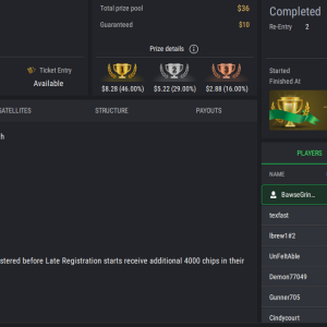 PCF Royal Rumble NLHE PKO on StockPoker - December 26, 2025