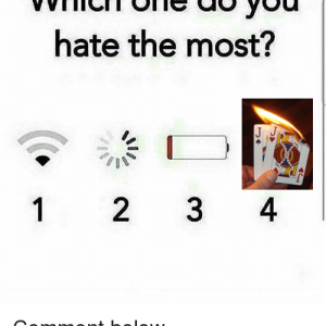 Which one do you hate the most?