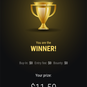 Poker Community Freeroll Winner on StockPoker