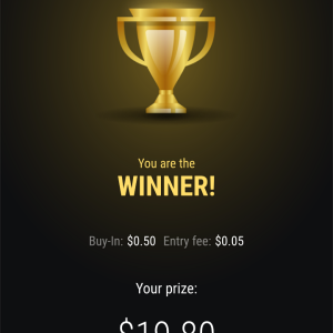 1st in $50 GTD Daily Hyper on StockPoker