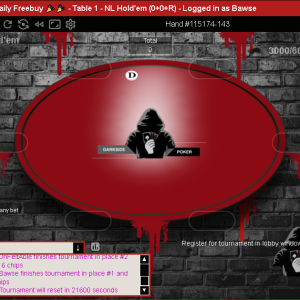 1st in $20 Daily Freebuy on DarkSidePoker