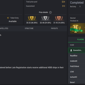 PCF Royal Rumble NLHE PKO on StockPoker - November 07, 2025