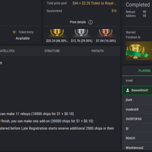 PCF Daily Grind PLO8 on StockPoker - November 19, 2025