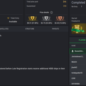 PCF Royal Rumble NLHE PKO on StockPoker - November 21, 2025