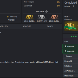 PCF Royal Rumble PLO8 PKO on StockPoker - November 22, 2025