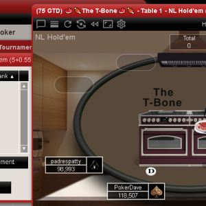 3rd in T-Bone on Darkside Poker