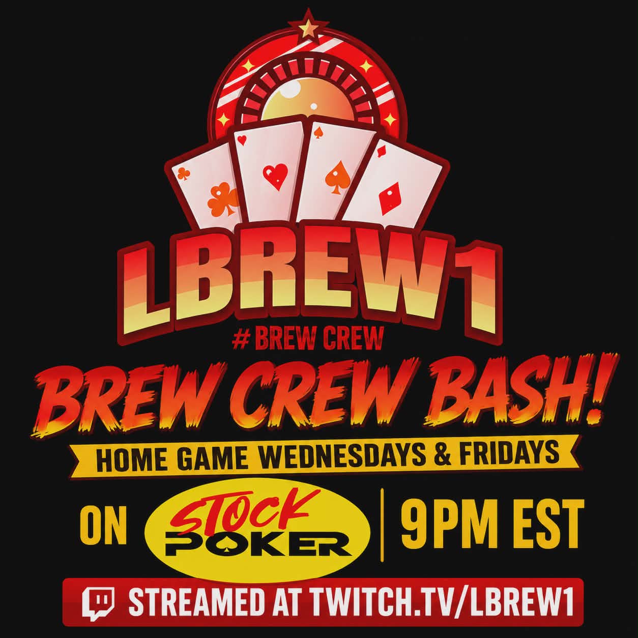 Brew Crew Bash Home Games on Stock Poker